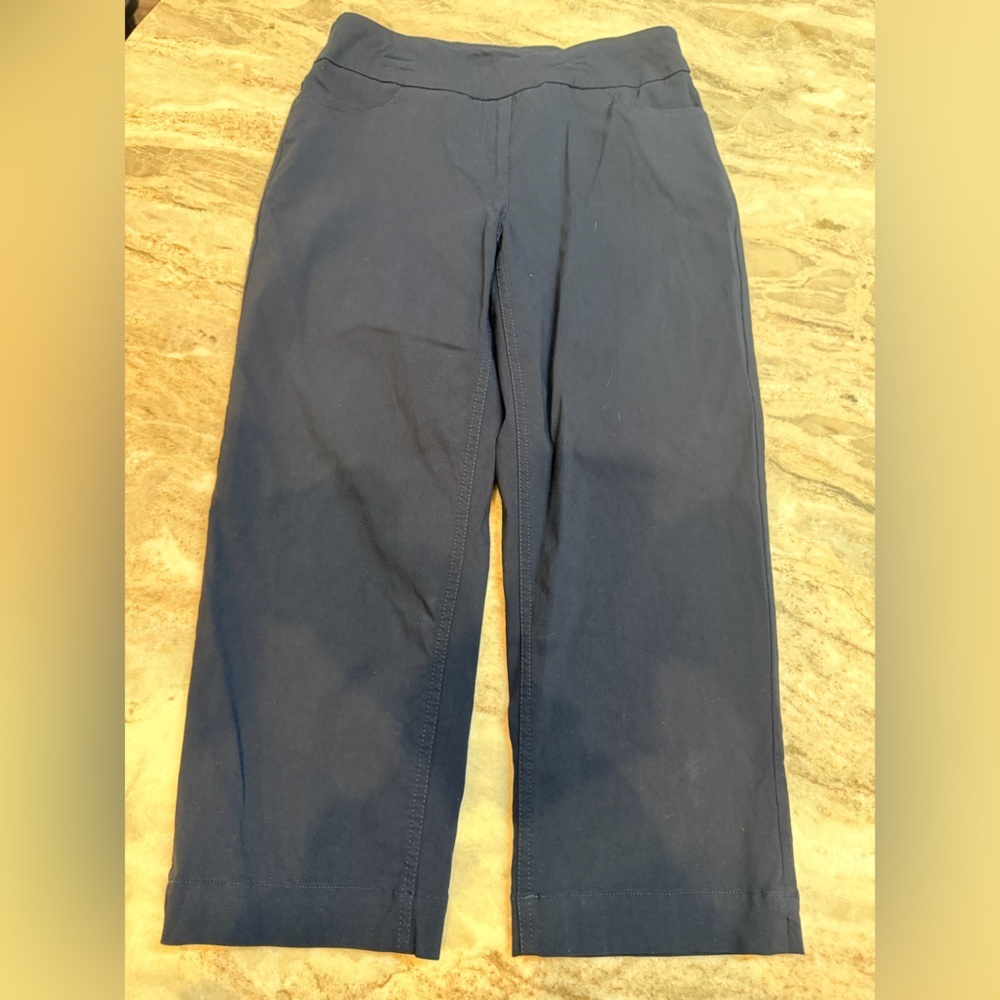 Slim-sation Navy Pull-On Ankle Pants Women’s Size 4 Stretch